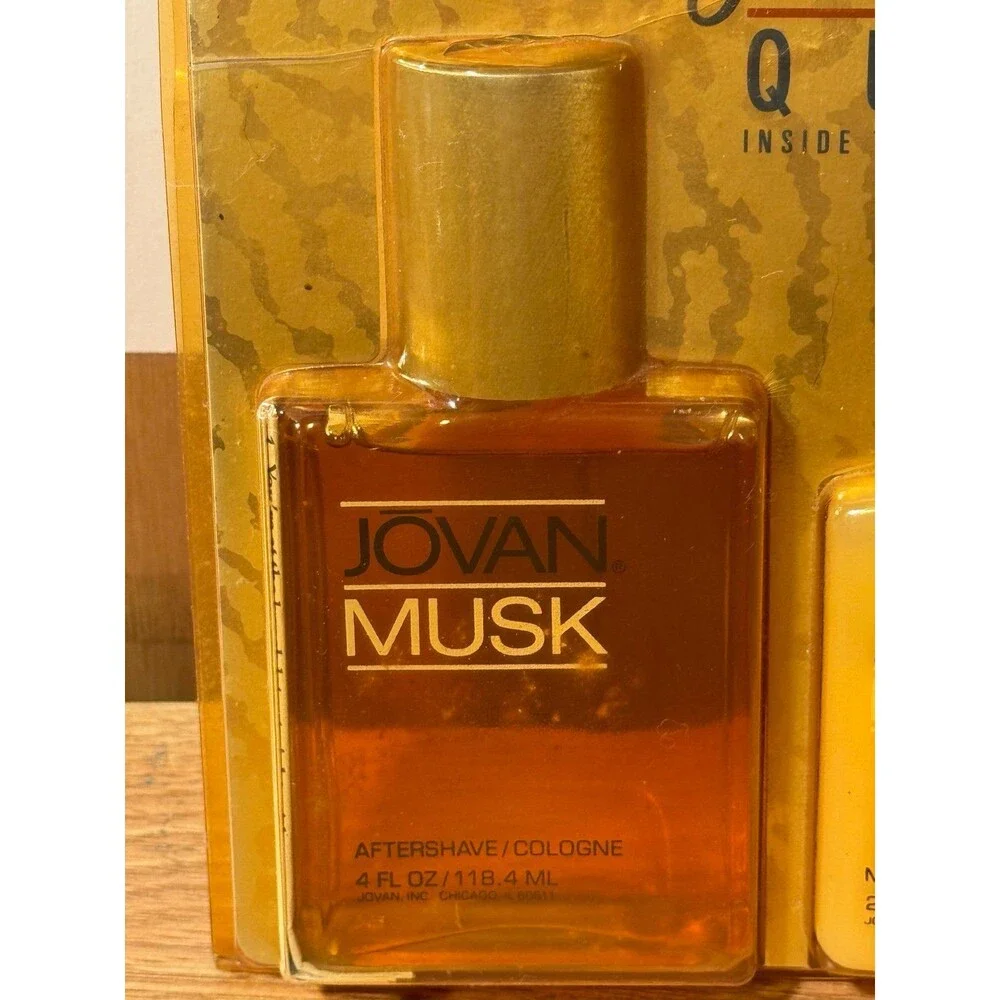 Vintage NOS Jovan Musk Aftershave / Cologne Moisturizing‎ Balm Set